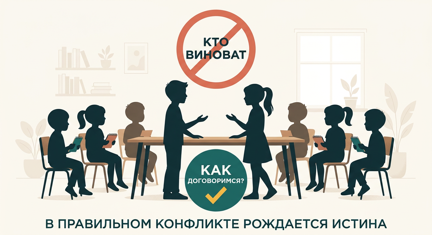 Правильный конфликт: не «кто виноват», а «как договоримся»